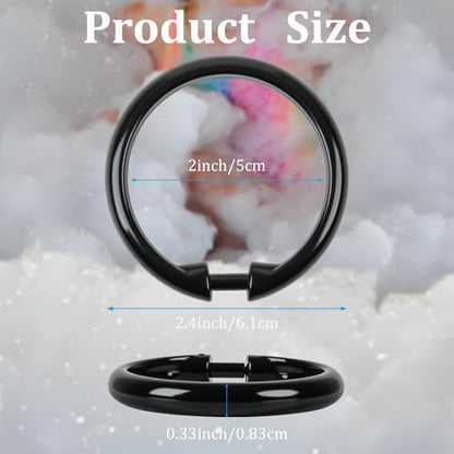 Kutesna 24PCS Shower Curtain Hooks,Black Shower Curtain Rings | Plastic Shower Hooks,Easy to Snap Closure,Rust Proof Anti-Drop Shower Rings,Smooth Sliding Curtain Hooks for Shower Curtains - color: Black