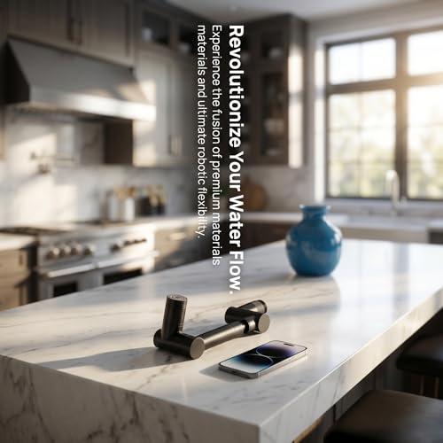 1440° Rotating Faucet Extender with 5cm Telescopic Arm Dual Mode Splash-Proof Kitchen Sink Sprayer Universal Fit Water Saving Aerator Adapter Chrome Finish for Bathroom Washing - color: Black