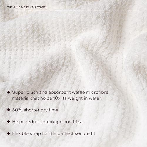 Everist Quick Dry Hair Towel | Microfiber, Reduces Breakage | Microfiber Hair Towel | 50% Shorter Dry Time | Reduces Hair Breakage | Flexible Strap for a Secure, Hands Free Fit