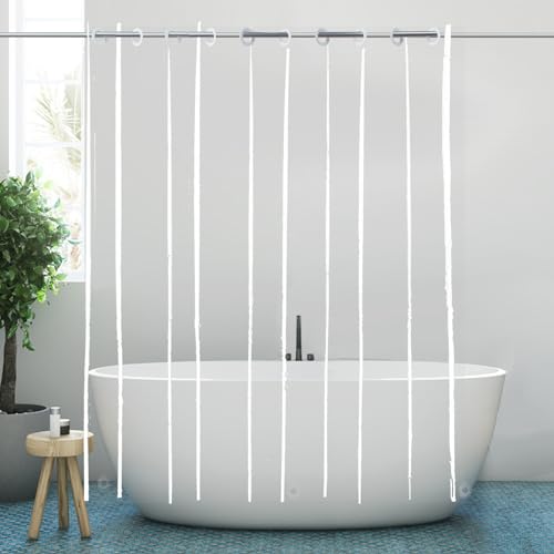 72x78 Shower Curtain Liner Clear Tall Size, No Hooks for Bathroom | Extra Long PEVA Plastic Vinyl Waterproof Heavy Duty Hook Free Transparent Bathroom Curtain Liner with Bottom Magents - color: Clear, size: 72"W x 78"L (Pack of 1)