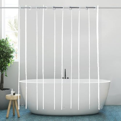 72x78 Shower Curtain Liner Clear Tall Size, No Hooks for Bathroom | Extra Long PEVA Plastic Vinyl Waterproof Heavy Duty Hook Free Transparent Bathroom Curtain Liner with Bottom Magents - color: Clear, size: 72"W x 78"L (Pack of 1)