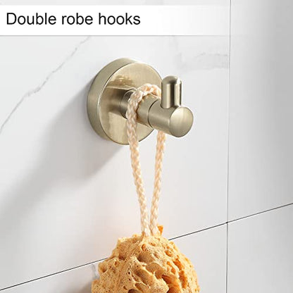 BGL Bathroom Accessory Set Brushed Gold 4 Pieces Towel Rack Set - color: Brushed Gold, size: 4 PIECES