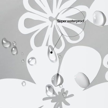 Plastic Shower Liner - Premium PEVA 4G Shower Curtain Liner with Rustproof Grommets and 3 Weighted Magnets, Waterproof Shower Curtains for Bathroom (White Flower) - color: White Flower, size: 71"W x 71"L (Pack of 1)