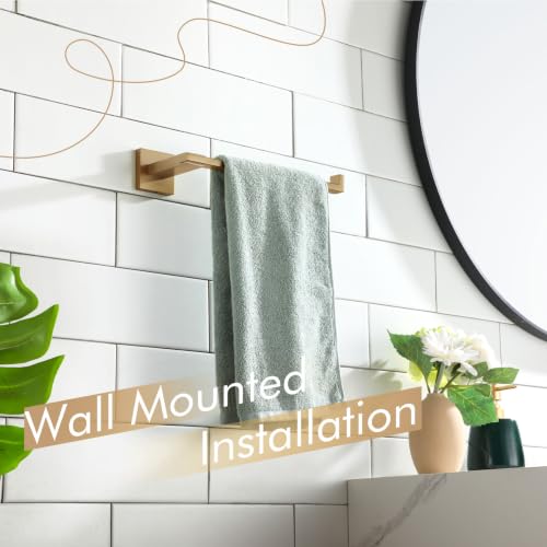KOKOSIRI Towel Bar for Bathroom Wall Hand Towel Rack Holders Champagne Bronze Stainless Steel Heavy Duty Bathroom Organization and Storage, B3006CPG - color: Champagne Bronze