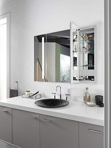 Kohler Verdera 40 in. x 30 in. Recessed or Surface Mount Lighted Medicine Cabinet with Mirror - size: 40" W x 30" H, style: Lighted