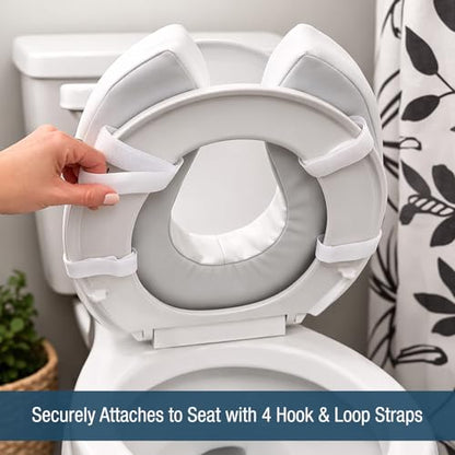 DMI Raised Toilet Seat Toilet, Toilet Seat Riser, Seat Cushion and Toilet Seat Cover to Add Extra Padding to the Toilet Seat while Relieving Pressure, 2 Inch Pad, White - size: 2 Inch (Pack of 1)