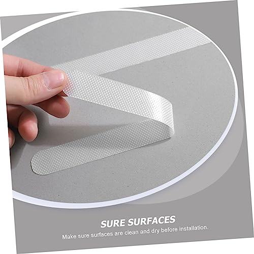 POPETPOP 4 Sets Strong Adhesive Slip Bathroom Strips Non Skid Tape for Floors Stairs and Bathtubs Safety for Preventing Slips and Falls