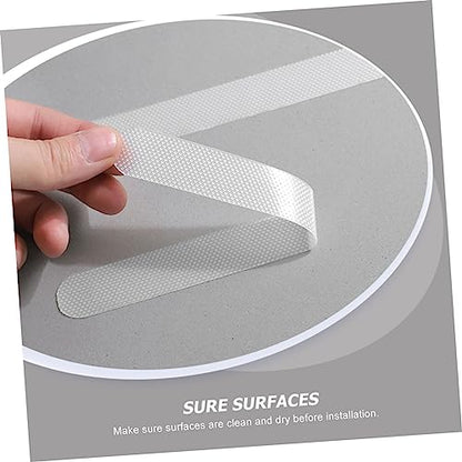 POPETPOP 4 Sets Strong Adhesive Slip Bathroom Strips Non Skid Tape for Floors Stairs and Bathtubs Safety for Preventing Slips and Falls