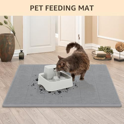 Yolife 32"x 20" Stone Bath Mat Large, Diatomaceous Earth Bath Mat for Bathroom, Super Absorbent Quick Drying Stone Shower Mat, Non-Slip Natural Diatomite Bathroom Floor Mat, Easy to Clean (Dark Grey) - color: Dark Grey