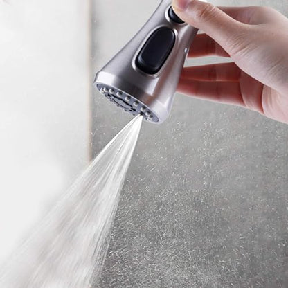 Hibbent Pull Down Spray Head for Kitchen Faucet, NSF/ANSI/CAN 61 & CUPC Certified 3-Function Spray Nozzle, 15 Adapters, Sink Faucet Head Replacement Compatible with Moen, Delta, Kohler, Brushed Nickel - color: Brushed Nickel, style: 2.5 Gallon Per Minute