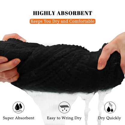 Bath Towels Set of 4 Extra Large 35 x 70 Inches,Luxury Thick High Absorbent and Quick Dry Bath Sheet,Ultra Soft Microfiber,Bathroom,Beach,Yoga,Sport,SPA,Fitness (Black) - color: Black, style: 4 Piece Bath Towels