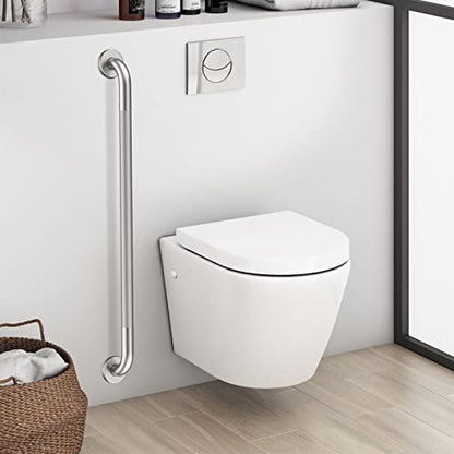 36 Inch Anti Slip Shower Grab Bar, Munzong Satin Brushed Nickel Bathroom Grab Bar, Knurled Bathroom Balance Bar,Safety Hand Rail Support Handicap Elderly Injury Senior Assist Bath Handle | Wall Mount Knurled Bathroom Balance Bar Safety Hand Rail Support H