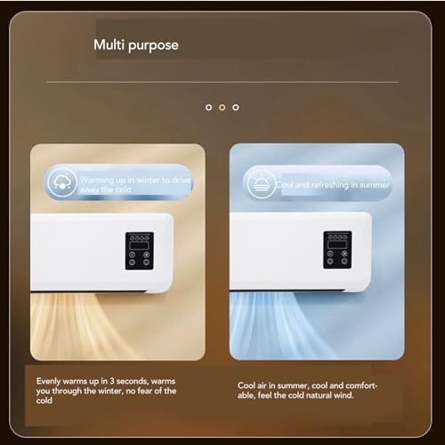 Electric Wall Heater, 1500W ABS Wall Mounted Space Heater Fast Heating Machine with Towel Drying Rack Highly Efficient Blows Nature and Hot Air Fan for Bedroom Bathroom