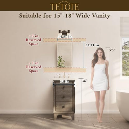 TETOTE 14 x 24 Medicine Cabinet with Tempered Beveled Mirror Silver Aluminum Cabinet DTC Hinges, Stepless Adjustable Shelves, Recessed/Surface-Mounted - color: Silver, size: 24"L x 14"W