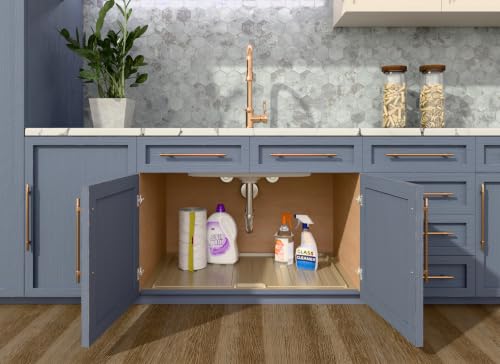Rev-A-Shelf - SBDT-3336-A-1 - Medium Almond Sink Base Drip Tray - color: Almond, size: 34.5" x 23.3" x 0.8"