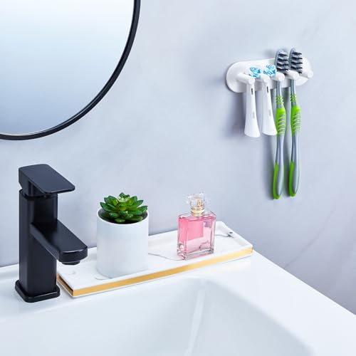 Electric Toothbrush Head Holder, Toothbrush Holders Wall Mounted, Adhesive Tooth Brush Head Holder Organiser, Electric Toothbrushs Holder, Shower Tooth Brushing Holder (White, Large) - color: White, size: Large