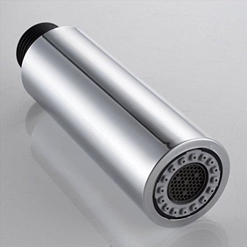 7Trees Pull Down Spray Head for Kitchen Faucet, 2-Function Bathroom Faucet Replacement Head, Water Nozzle, 1.8 GPM G1/2 Pull-Out Spray Nozzle, 0.8inch Connector (Chrome Polished) - color: Chrome Polished