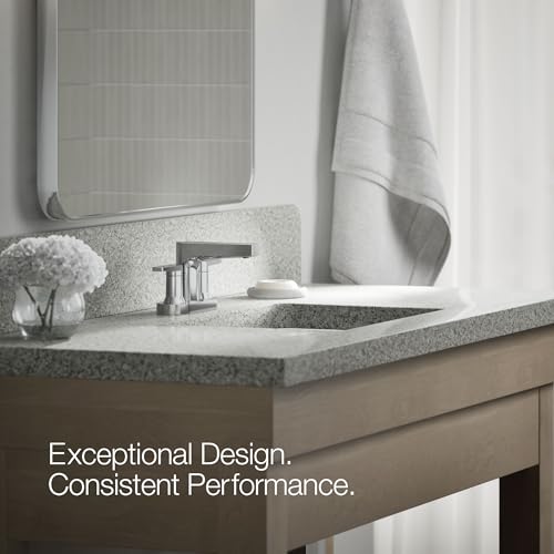 Kohler 97031-4-CP Taut® Centerset Bathroom Sink Faucet, 1.2 gpm, Polished Chrome - color: Polished Chrome