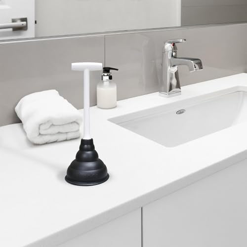 Korky Toilet Plunger and Beehive Mini Sink and Drain Plunger Kit – Works in Bathrooms, Kitchens, Toilets, Baths, and Showers