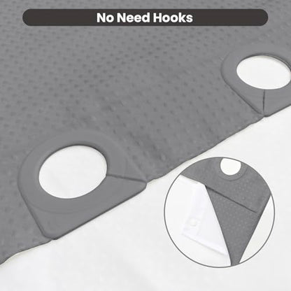 Inhousolu No Hook Shower Curtain with Removable Snap-in Liner, Waffle Weave 230 GSM Polyester, Weighted Hem, Water Repellent Washable, 72 x 84 Inch, Gray - color: Grey, size: 72"W x 84"L (Pack of 1)