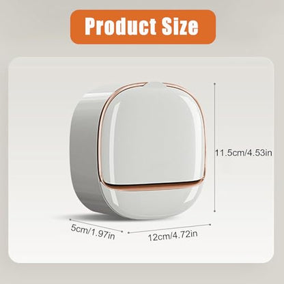 Wall Mounted Double-Layer Soap Dish with Drain Tray, No-Drill Adhesive Soap Holder for Bathroom and Shower, Removable ABS Plastic Soaps Bar Organizer, Keeps Soaps Dry and Clean (A-White) - color: A-white