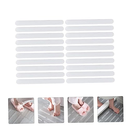 Alipis 40pcs Nonslip Shower Strips Skid Tape Strip Safety Shower Tread Stickers Non Skid Bath Tub Tape for Home Safety