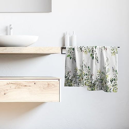 Giwawa Green Eucalyptus Hand Towels Set of 2 Sage Leaves Soft Absorbent Small Bath Towel Kitchen Dish Guest Towel for Bathroom Hotel Gym Spa - color: Eucalyptus Leaf