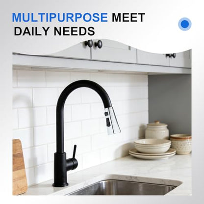 Square Kitchen Faucet Head Replacement Part, G1/2 (13/16" Male Thread) Pull Down Pull Out Sink Sprayer Nozzle, 3-Mode Stream Spray Pause Commercial Utility Tap Spout Only, Chrome - color: Dual Button Spray Head - Chrome