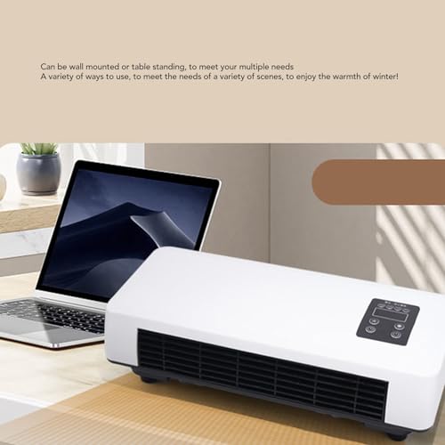 Electric Wall Heater, 1500W ABS Wall Mounted Space Heater Fast Heating Machine with Towel Drying Rack Highly Efficient Blows Nature and Hot Air Fan for Bedroom Bathroom