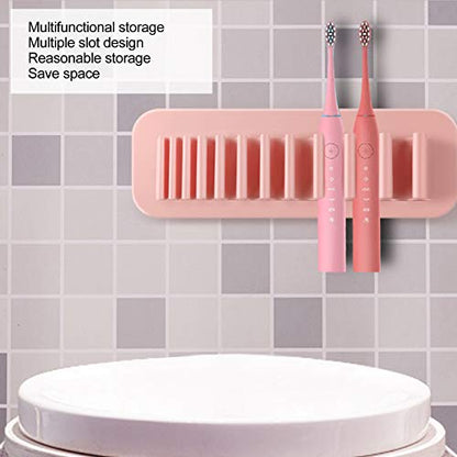 Silicone Makeup Brush Drying Rack, 2pcs Makeup Brush Storage Holder, Wall Mounted Toothbrush Storage Rack Organizer