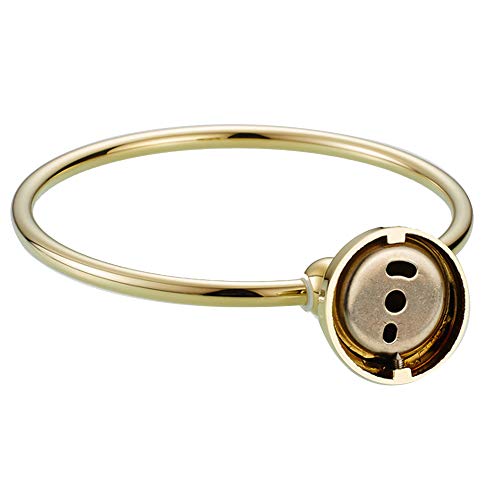 7Trees Bathroom Lavatory Towel Ring Wall Mount Hanging Towel Ring Aluminum Oxide Wall Mounted, Polished Gold