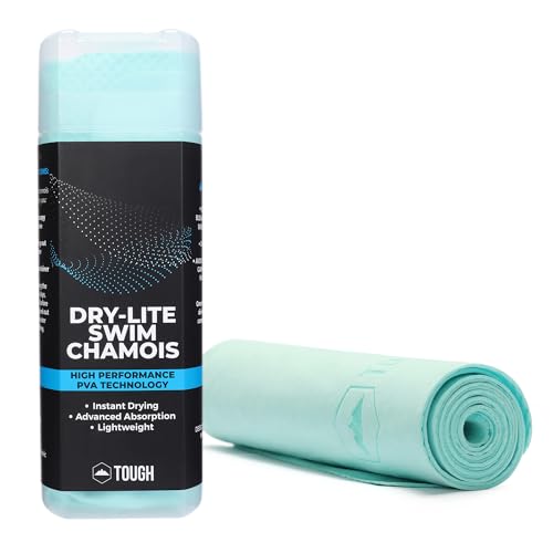 Tough Outfitters Quick Dry Towel - Travel Towel Fast Drying Lightweight - Compact Microfiber Towels for Body Camping Swim Beach Camp Backpacking - Quick Dry for Swimmers - color: Large - 26" X 17" - Aqua