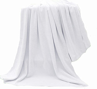 MYLSMPLE Microfiber Bath Towels Bath Sheets Beach Spa Bathroom Towels Extra Large Absorbent Towels(36 Inch X 72 Inch, White) - color: White