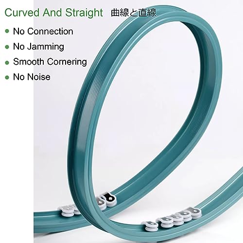 Flexible Bendable Ceiling Curtain Track Wall Mount, Sliding Ceiling Track System Aluminum Heavy Duty Room Divider Curtain Rod For Hang Curtains, Curved Shower, RV Curtain Rails, Bay Windows - color: White, size: 2.5M-8.2ft