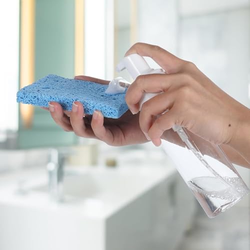 2Pcs 3.4oz Foam Pump Bottle, Empty Plastic Travel Foaming Soap Dispenser for Hand Soap, Shampoo, Facial Cleansers (100ml/Clear) - size: 100ml-2pcs