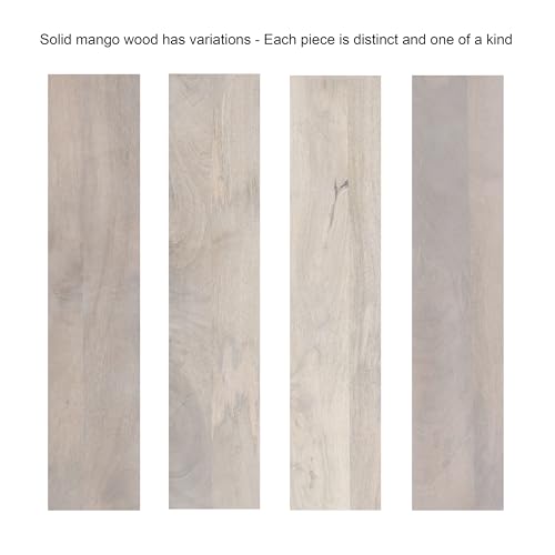 Kate and Laurel Madero Transitional Solid Wood Wall Shelf, 30 x 6 x 17, Whitewash, Modern Small Ladder Shelf for Use as Living Room Display Shelf or Over Toilet Storage Shelf - color: White