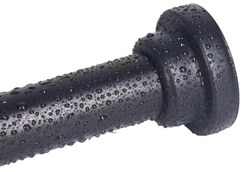 Black Shower Curtain Rod 30 to 76 Inches,Adjustable Spring Tension Rods,Shower Telescoping Rod,No Drilling - color: Black, size: 30 to 76