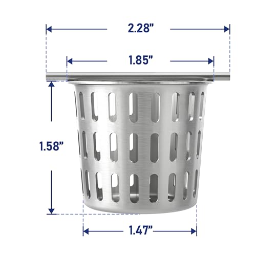 Hair Catcher Hair Strainer, 304 Stainless Steel Filter | w/Stainless Drain Key Lifting Hook, Hair and Debris Trap for Bernkot Square Linear Shower Drain