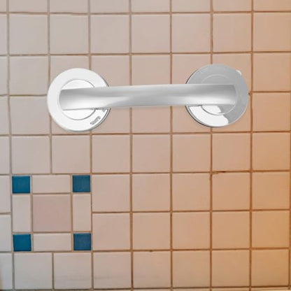 Abaodam 2pcs Bathroom Safety Grab Bars with Thickened Suction Cups, Heavy Duty Plastic Suction Handles for Elderly, Removable Assist Handles for Slippery Areas and Kitchen Use
