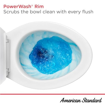 American Standard Cadet PRO Two Piece Round Toilet, 1.28 GPF, White - size: 10" rough-in