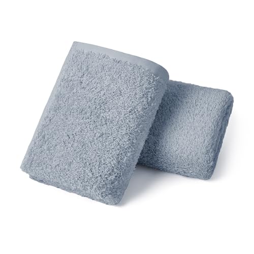 REDKISS 2-Pack Luxury Hand Towels, 16x32 Inch 450G 100% Cotton, Blue Quick-Dry Bathroom & Kitchen Towels, Super Soft and Highly Absorbent - color: Blue, size: hand towel set of 2