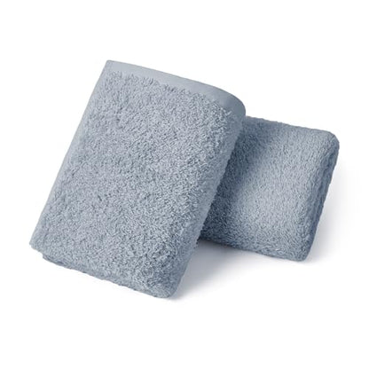REDKISS 2-Pack Luxury Hand Towels, 16x32 Inch 450G 100% Cotton, Blue Quick-Dry Bathroom & Kitchen Towels, Super Soft and Highly Absorbent - color: Blue, size: hand towel set of 2