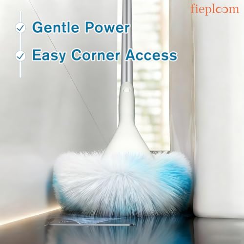 Non-Scratch Tub Tile Scrubber Brush, 48" Long Handle (1-Pack) | Soft Tub Mop, 2026 Version, All-in-One Adjustable Shower Brush for Bathtub, Bathroom, Sink, Faucet, and Wall Tile