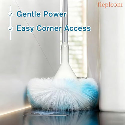 Non-Scratch Tub Tile Scrubber Brush, 48" Long Handle (1-Pack) | Soft Tub Mop, 2026 Version, All-in-One Adjustable Shower Brush for Bathtub, Bathroom, Sink, Faucet, and Wall Tile