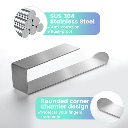 Hand Towel Holder, Self Adhesive Towel Ring, SUS 304 Stainless Steel Brushed Towel Racks, Towel Bar for Bathroom Wall, Kitchen