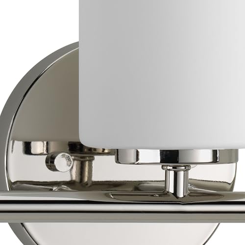Progress Lighting 3-Light Etched Glass Modern Bath Vanity Light, Replay Collection , Indoor, P2159-104, Polished Nickel - color: Polished Nickel, size: 3-Light