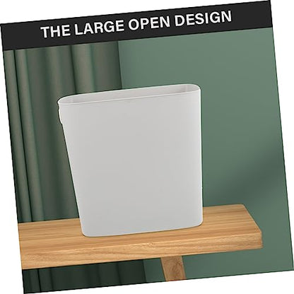 Narrow Plastic Garbage Can for Bathroom Bedroom Kitchen Office Space Saving Multi Function Trash Bin with Modern Design for Compact Areas