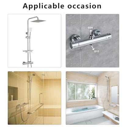 Thermostatic Shower Mixer Valves Constant Water Temperature Control Wall Mounted Valves for Safe Bathing Experience