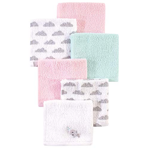 Luvable Friends Unisex Baby Super Soft Cotton Washcloths, Elephant Spray, One Size - color: Elephant Spray, size: One Size