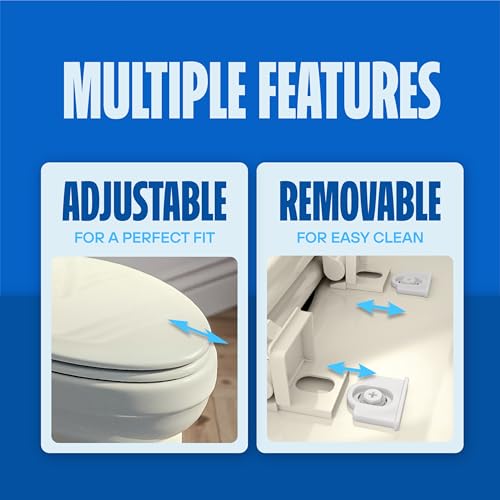 Highcraft B4TSWE Elongated Molded Wood Toilet Seat Slow Close ? Easy Remove ? Adjustable Hinge, Bone - color: Bone